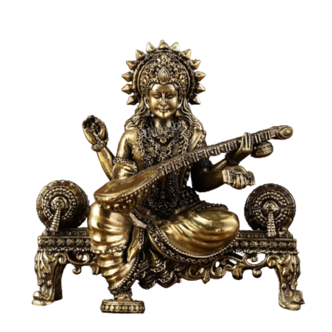 Super fine Brass  Lakshmi Ganesha Saraswati  Statue