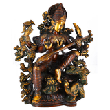 Brass Saraswati Brown color