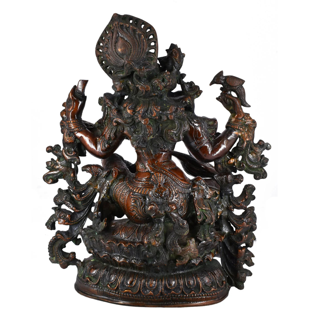 Brass Saraswati Brown color