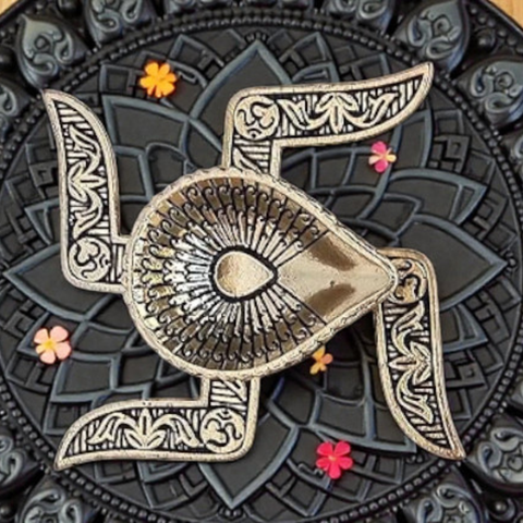 Brass Swastik Light weight Diya