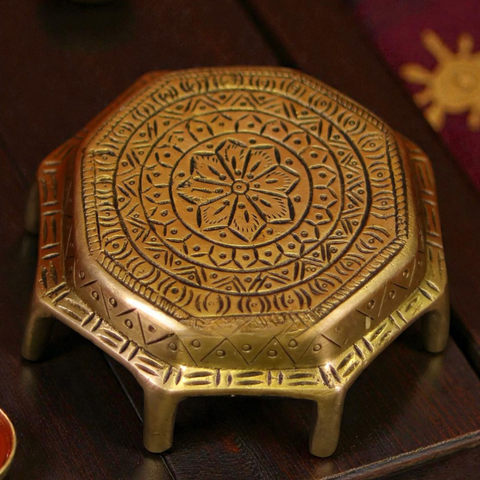 Small Brass Chowki