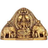 Laxmi Ji With Pair Elephant