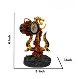 Om Trishul Damru Showpiece with Rudraksha
