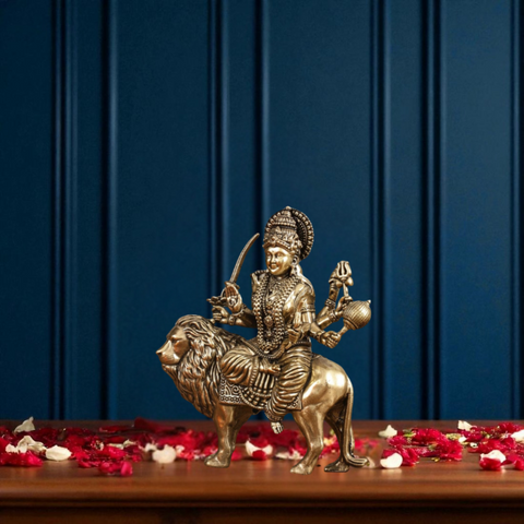 Superfine Brass Durga/Mata Rani Idol ( Small)