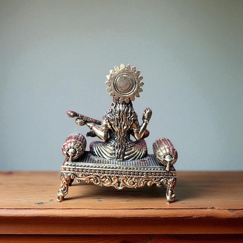 Superfine Brass Saraswati Statue