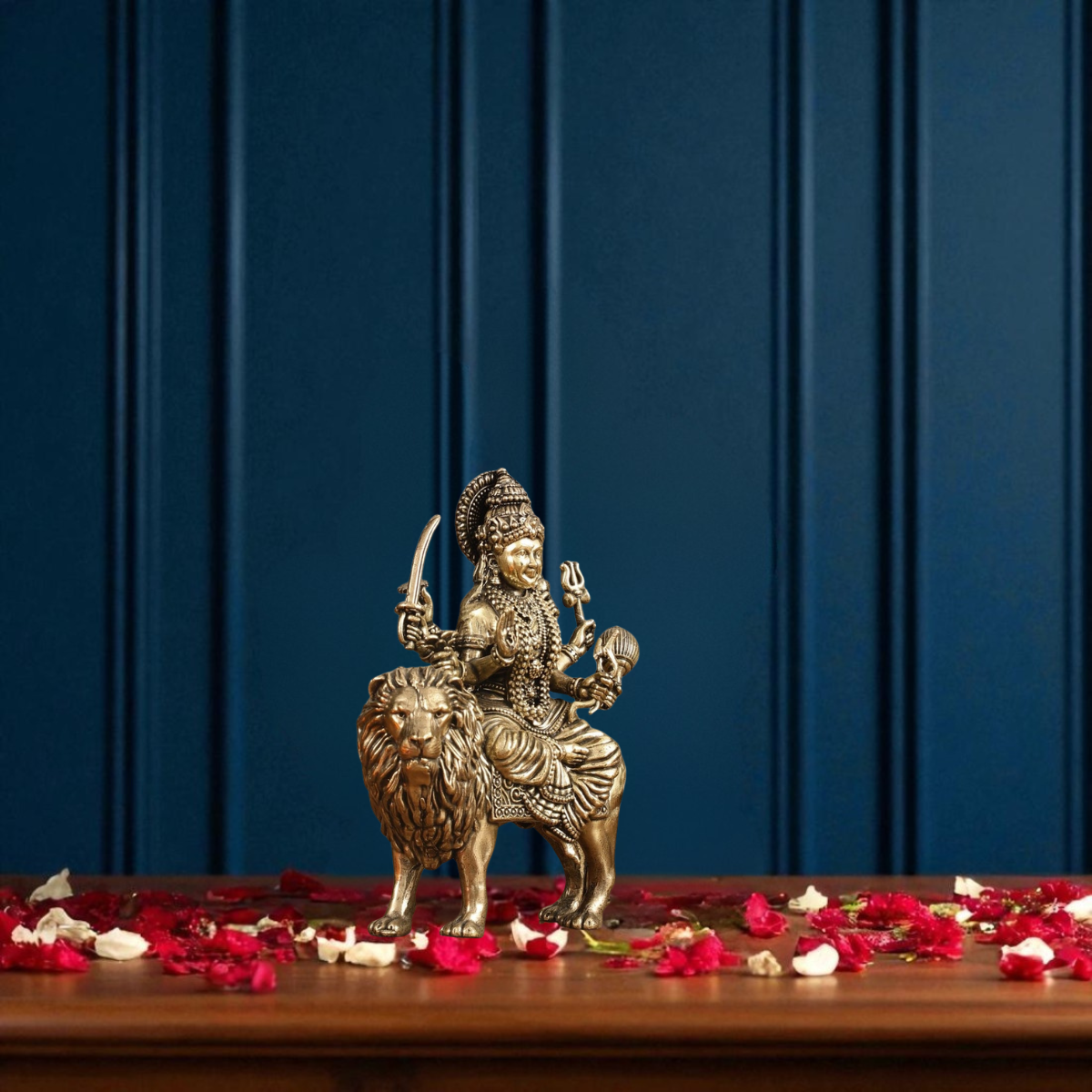 Superfine Brass Maa Durga Statue ( Medium )