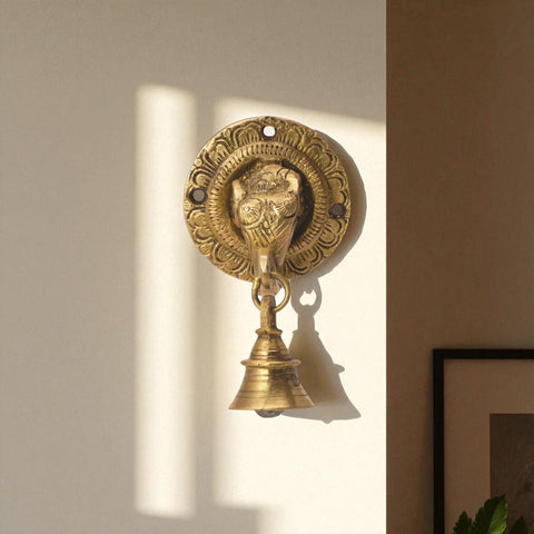 Elephant Design Brass Bell