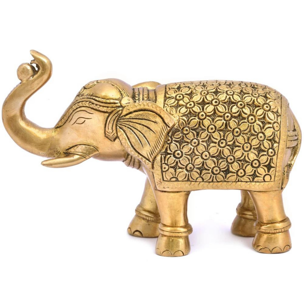 Tabledecor,Elephant Figurine,Regal Elephant Figurine,Decor Elephant Fine Statue