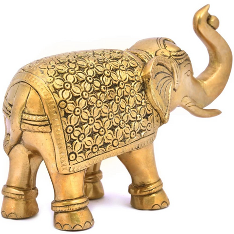 Tabledecor,Elephant Figurine,Regal Elephant Figurine,Decor Elephant Fine Statue