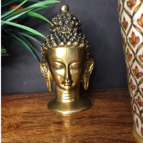 Tathagatah,Siddhartha Gautama,Supreme Buddha,Gautam Buddha,Brass Buddha Head