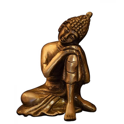 Tathagatah,Siddhartha Gautama,Supreme ,Thinking Brass Buddha (Small)Buddha,Gautam Buddha,