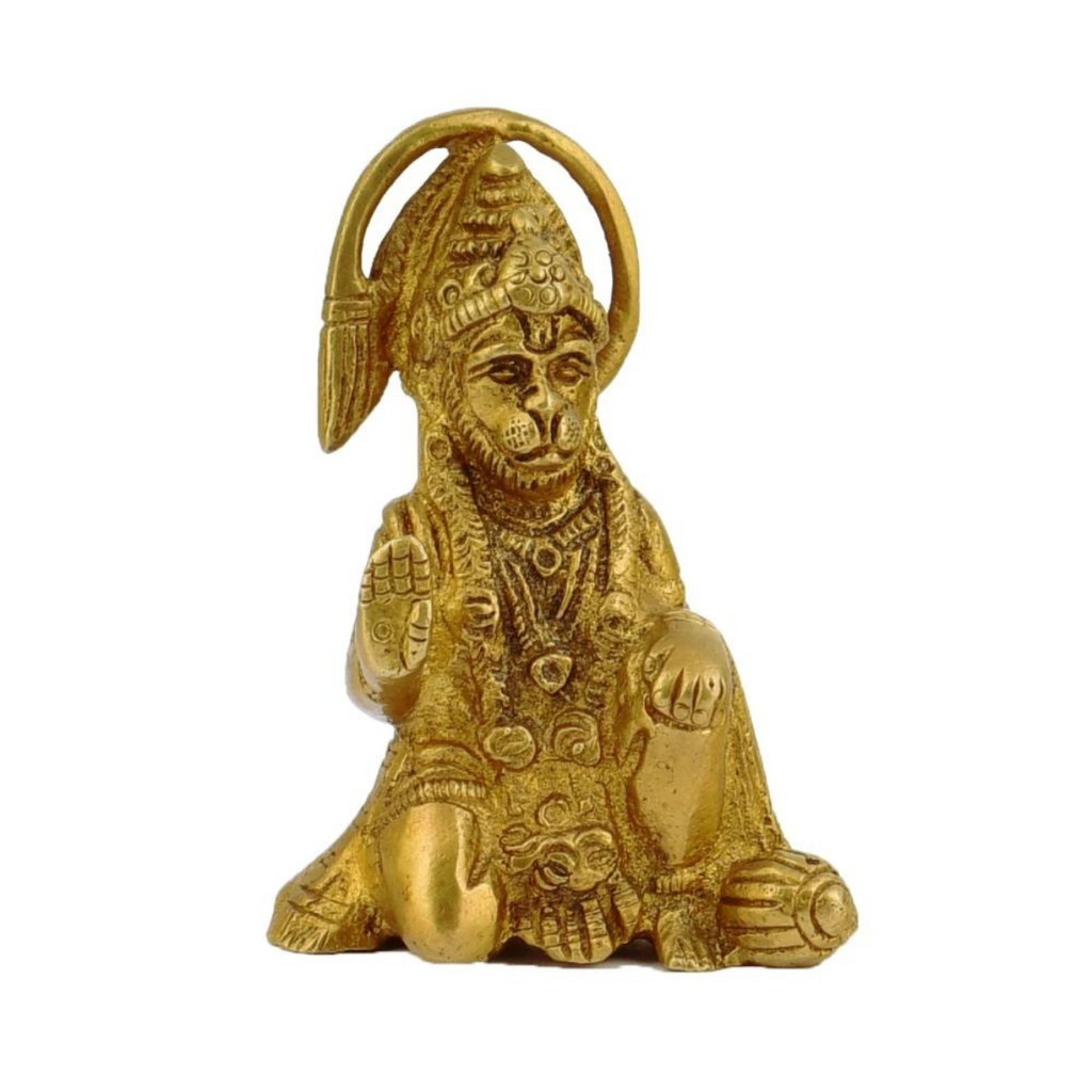 VeerHanumanta,Vayu Putra,Pawan Suta,Bajrangbali,Marutinandan,Brass Small Hanuman Statue