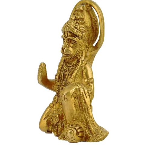 VeerHanumanta,Vayu Putra,Pawan Suta,Bajrangbali,Marutinandan,Brass Small Hanuman Statue