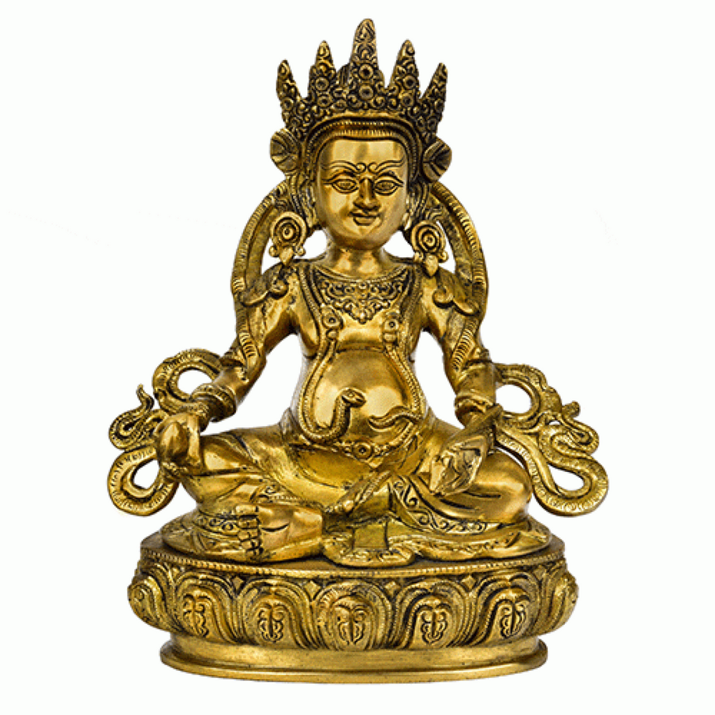 ,Kubera-Raja,Dhanapati,Bhogapati,Yaksharaja,Tibetan Lord Kuber Sitting Idol (Big)