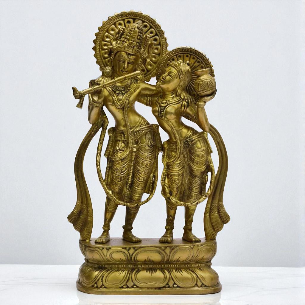 Radha Krishna Loving Pair Idol
