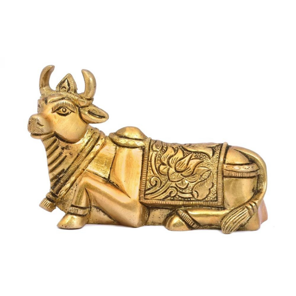 nandi,nandideva,nandibull,Brass Nandi- Shiva Bull Statue