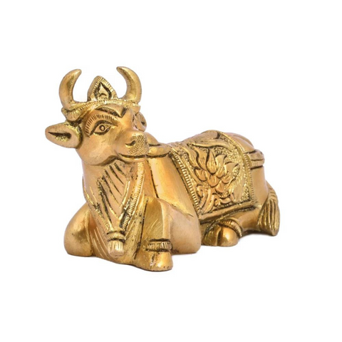 nandi,nandideva,nandibull,Brass Nandi- Shiva Bull Statue