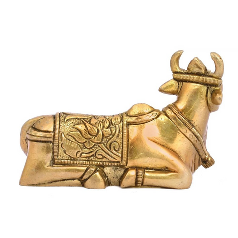 nandi,nandideva,nandibull,Brass Nandi- Shiva Bull Statue