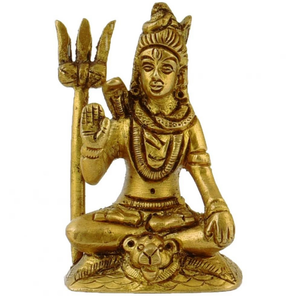  Shambhu,Rudra,Pashupati,Omkareshwar,Nilkant,Brass Shiva Statue