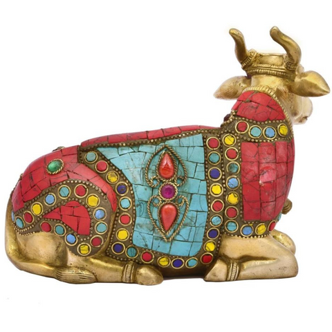 nandi,nandideva,nandibull,,Nandi Bull Mosaic Stone statue