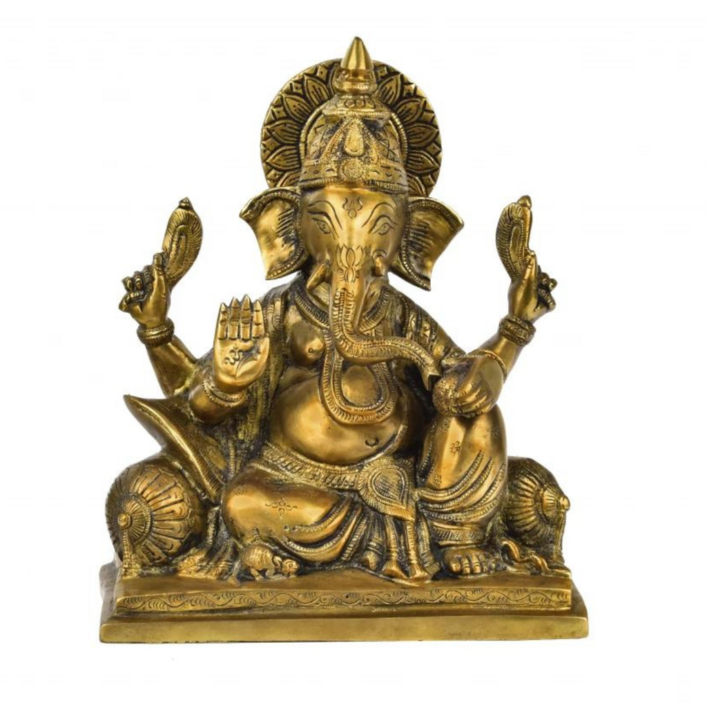 VIghnaharta,Vinayaka,Vinayak,Vigneshwara,Vighneshvara,Vakratunda,Taruna,Ganapati,Gajanand,Big Ganesha Sitting On Rectangle Base 