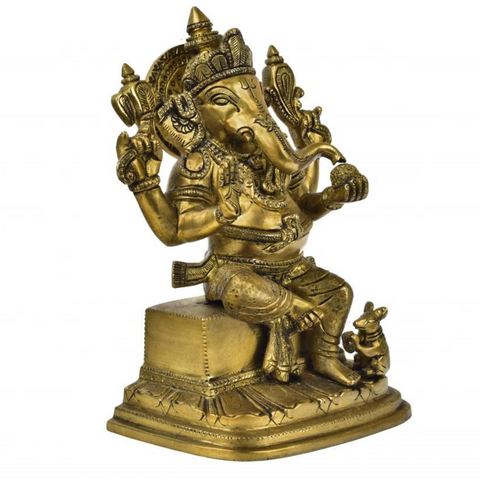 Vinayaka,Vinayak,Vigneshwara,Vighneshvara,Vakratunda,Taruna,Ganapati,Gajanand,Ganesha Sitting On Base