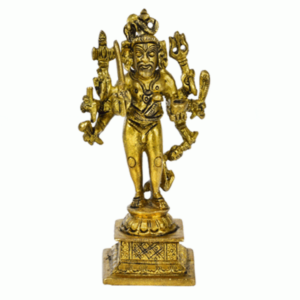 Shiva Incarnation - Bhairava Brass Statue