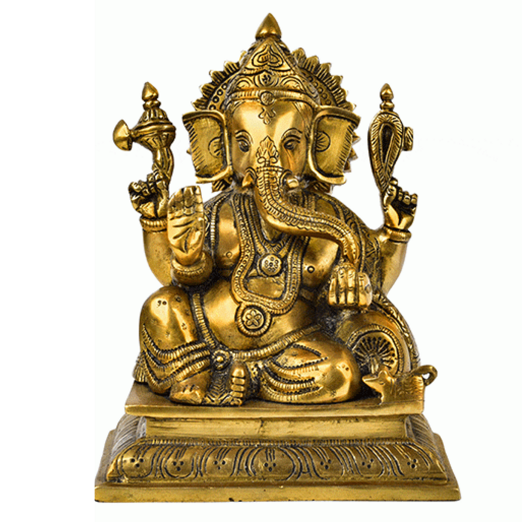 Vinayaka,Vinayak,Vigneshwara,Vighneshvara,Vakratunda,Taruna,Ganapati,Gajanand,Large Lord Ganesha sitting On Base 