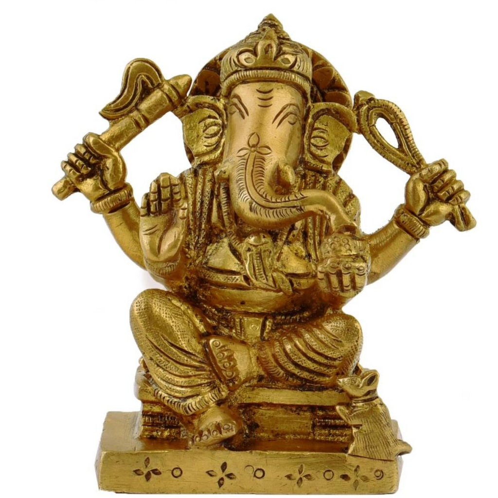 Vinayaka,Vinayak,Vigneshwara,Vighneshvara,Vakratunda,Taruna,Ganapati,Gajanand,Lord Ganesha Brass Statue