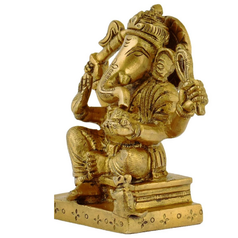 Vinayaka,Vinayak,Vigneshwara,Vighneshvara,Vakratunda,Taruna,Ganapati,Gajanand,Lord Ganesha Brass Statue