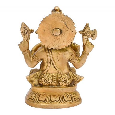 Ganesha,Ganepati,Ganasha,Ganapati,Gajanand,Gajananaa,Gajanana,Ekadanta,Lord Ganpati Brass Idol