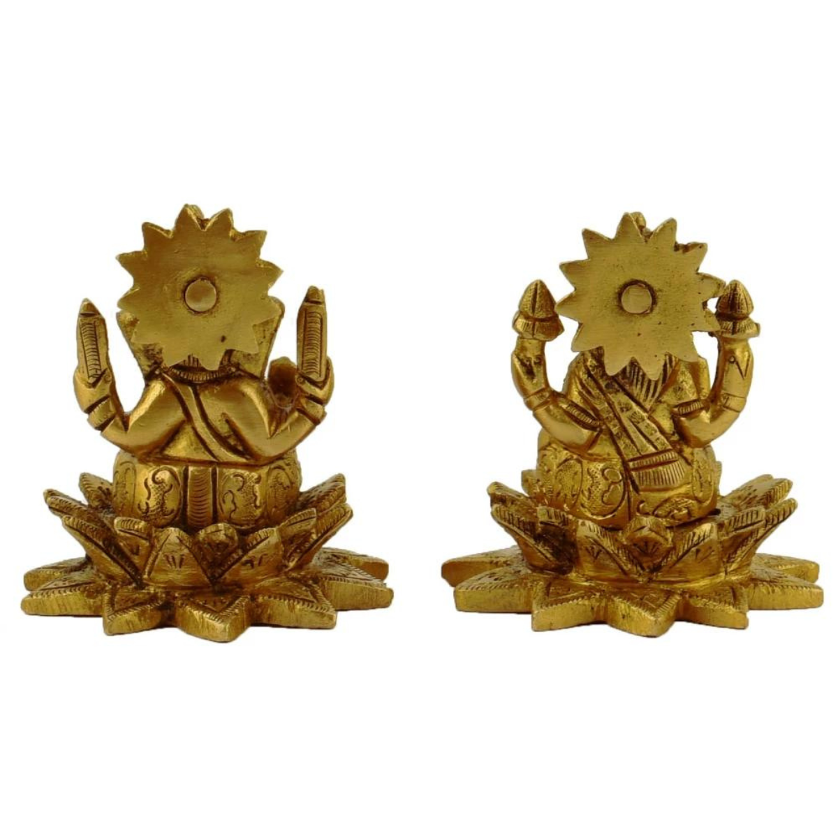 Vighneswari,Vakratund Laksmi,Ganesh Laxmi , Lambodari Lakshmi,Brass Lakshmi Ganesha Statue