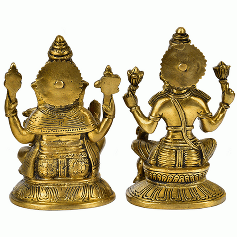 Vighneswari,Vakratund Laksmi,Ganesh Laxmi , Lambodari Lakshmi,Ganesha Laxmi Pair on Round base