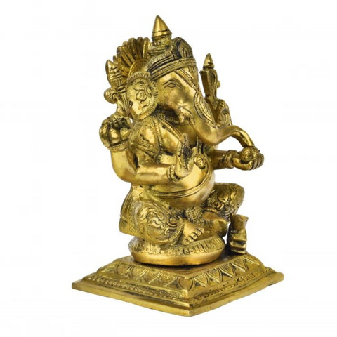 Vighneswari,Vakratund Laksmi,Ganesh Laxmi , Lambodari Lakshmi,Ganesha Laxmi Pair On Square Base