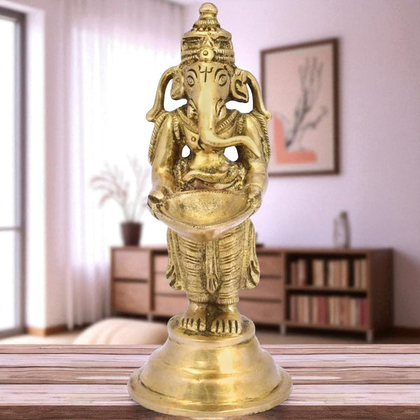 Lord Ganesha Aarti with 1 Diya