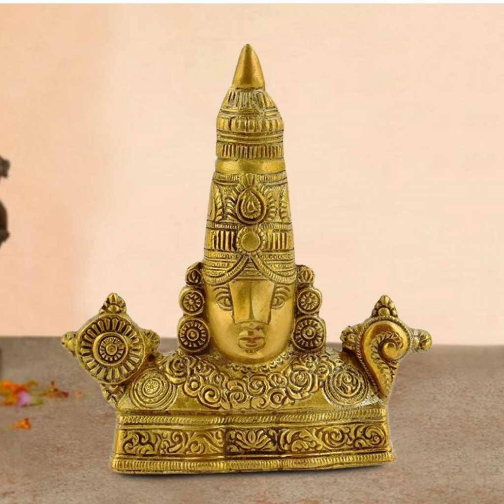 Brass Lord Venkateswara Tirupati Balaji Statue