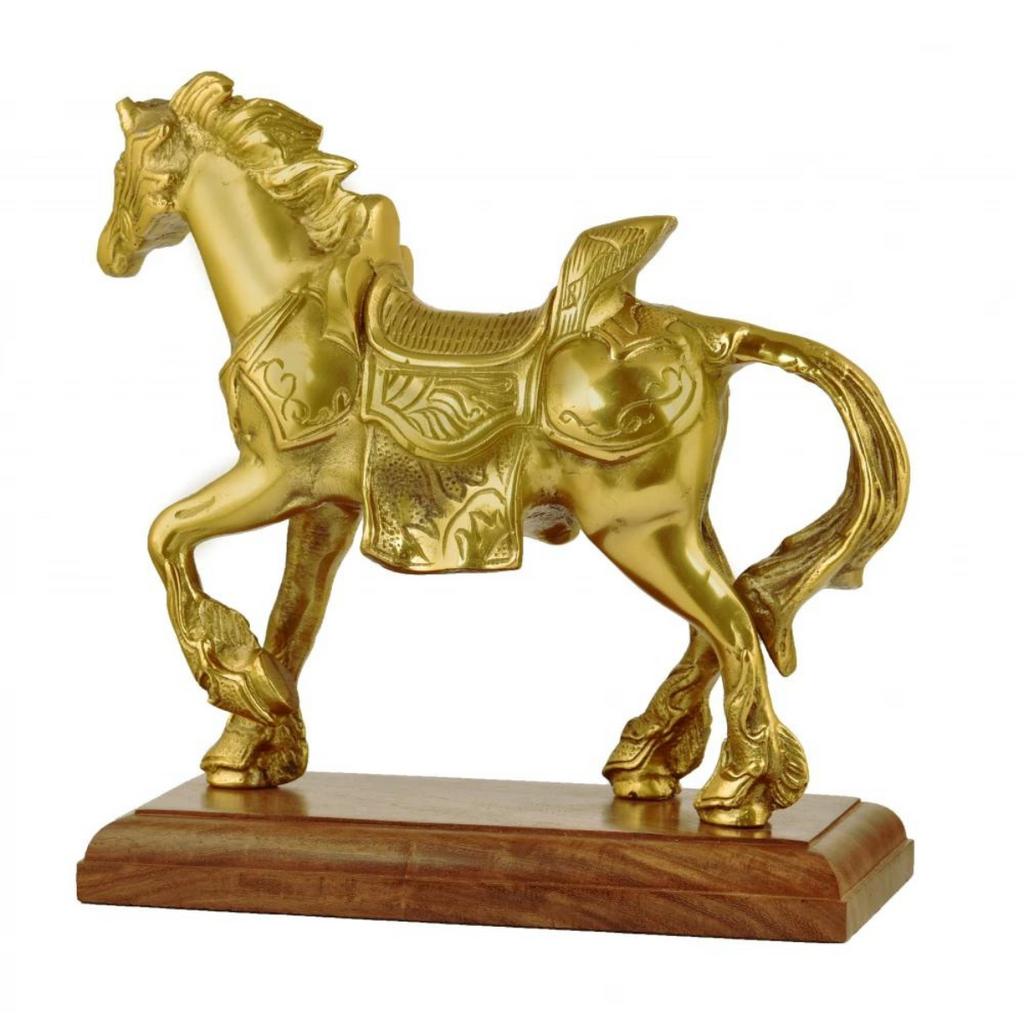 Tabledecor,Horse Figurine,Energetic Horse Figurine,Metal Decorative Horse Showpiece