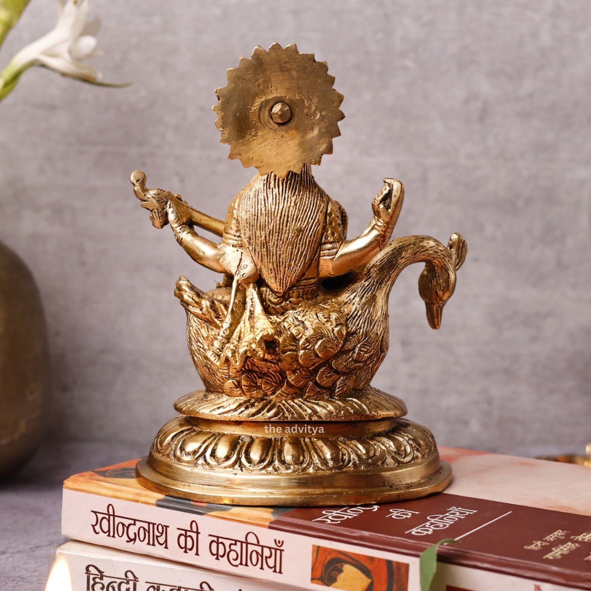 Vidyadati,saraswati,vanda devi,Saraswati Mata,Brahmani,Hansvahini,vinavadni,Goddess Saraswati Sitting On Hans