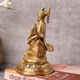 Vidyadati,saraswati,vanda devi,Saraswati Mata,Brahmani,Hansvahini,vinavadni,Goddess Saraswati Sitting On Hans