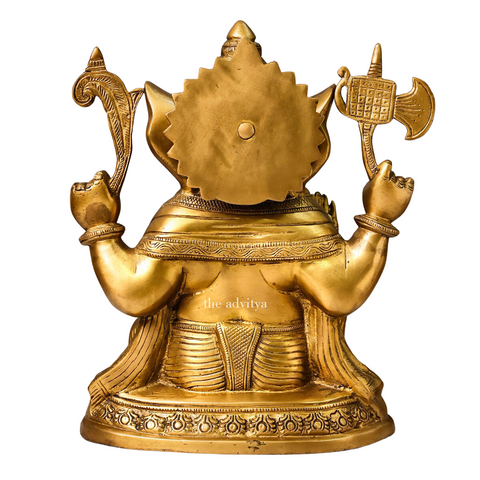 Vinayak,Vigneshwara,Vakratunda,Ganapati,Gajanand,Ganesha, Brass Vinayak Statue