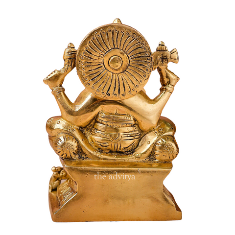 Ganesha,Ganepati,Ganasha,Ganapati,Gajanand,Gajananaa,Gajanana,Ekadanta,Raja Ganesha Brass Statue