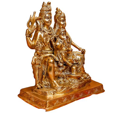 Mahadeva,Maheshvara,Neelakantha,Mrityunjaya,Kailashapati,shiv,Bholenath,Handcrafted Shiva Parivar (Big)