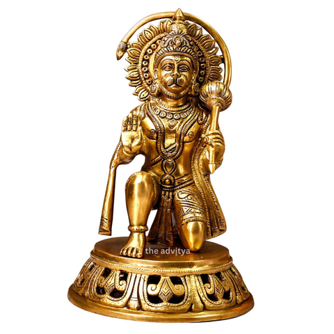 VeerHanumanta,Vayu Putra,Pawan Suta,Bajrangbali,Marutinandan,BRASS SITTING HANUMAN LARGE