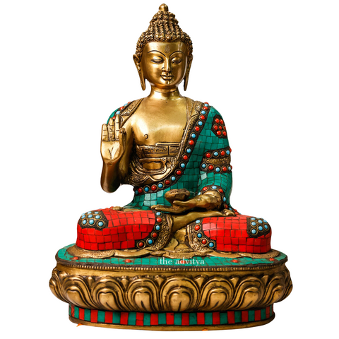 Tathagatah,Siddhartha Gautama,Supreme Buddha,Gautam Buddha,Brass Buddha in Mosaic Work