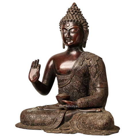 Tathagatah,Siddhartha Gautama,Supreme Buddha,Gautam Buddha,BrownAntique Buddha