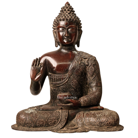 Tathagatah,Siddhartha Gautama,Supreme Buddha,Gautam Buddha,BrownAntique Buddha