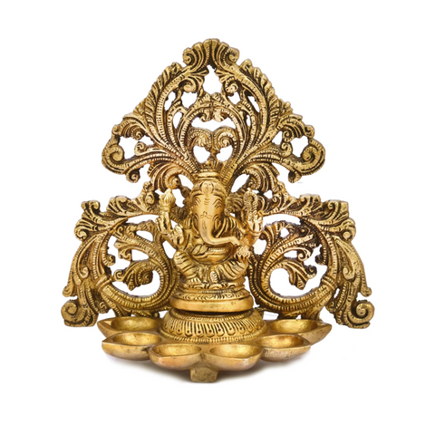 OilLamp,Light,Lamp,diya,Deeplaxmi,Deeplaxmi,OilLamp,Light,Lamp,diya,Deeplaxmi,Deeplaxmi,Brass Ganesha Laxmi 6 Diya Pair