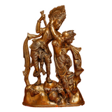 Radheshyaam,Madhavrada,Radha-Krishna,Yamunakrrishna,Radha Krishna Brass Idol