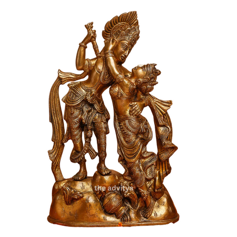 Radheshyaam,Madhavrada,Radha-Krishna,Yamunakrrishna,Radha Krishna Brass Idol