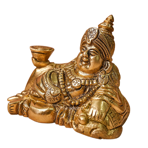 Kuebra,Kubera-Raja,Dhanapati,Bhogapati, Yaksharaja,Brass Kuber Maharaj Murti